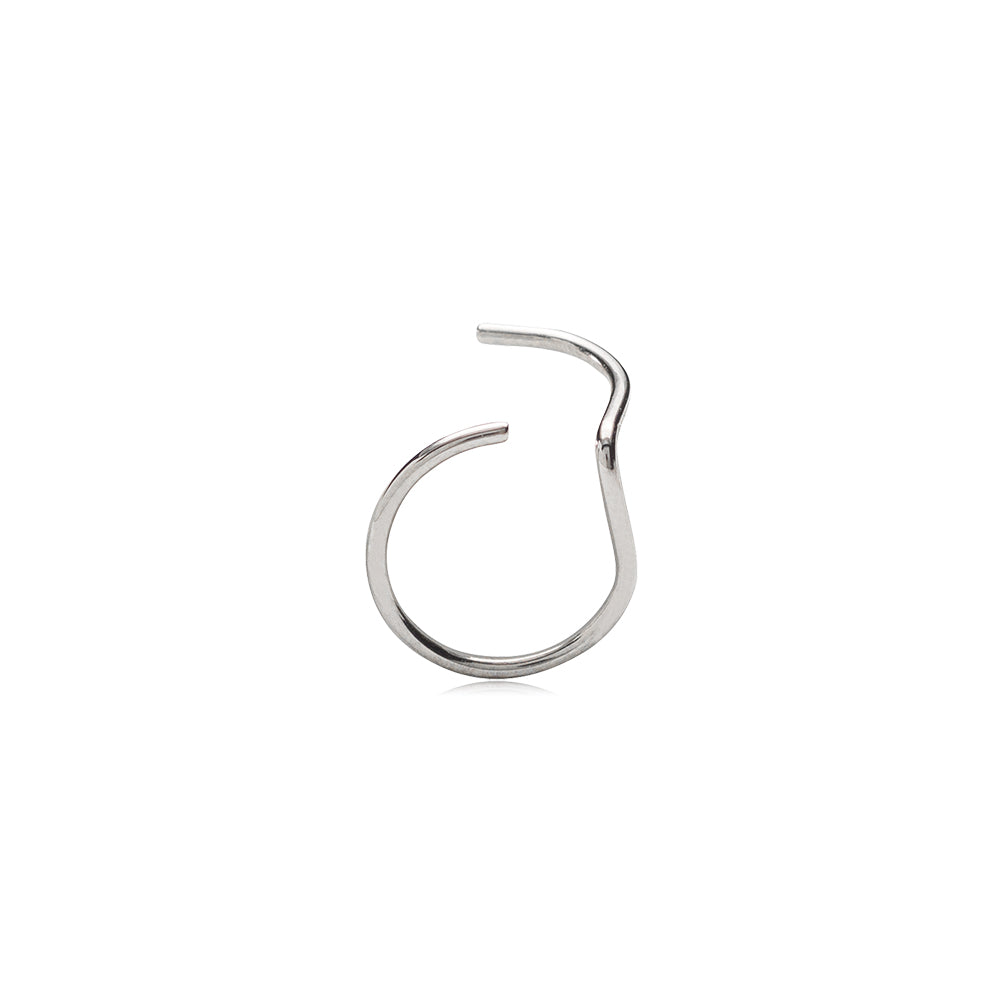 BLOMDAHL Natural Titanium Ring 8 mm (Nose)