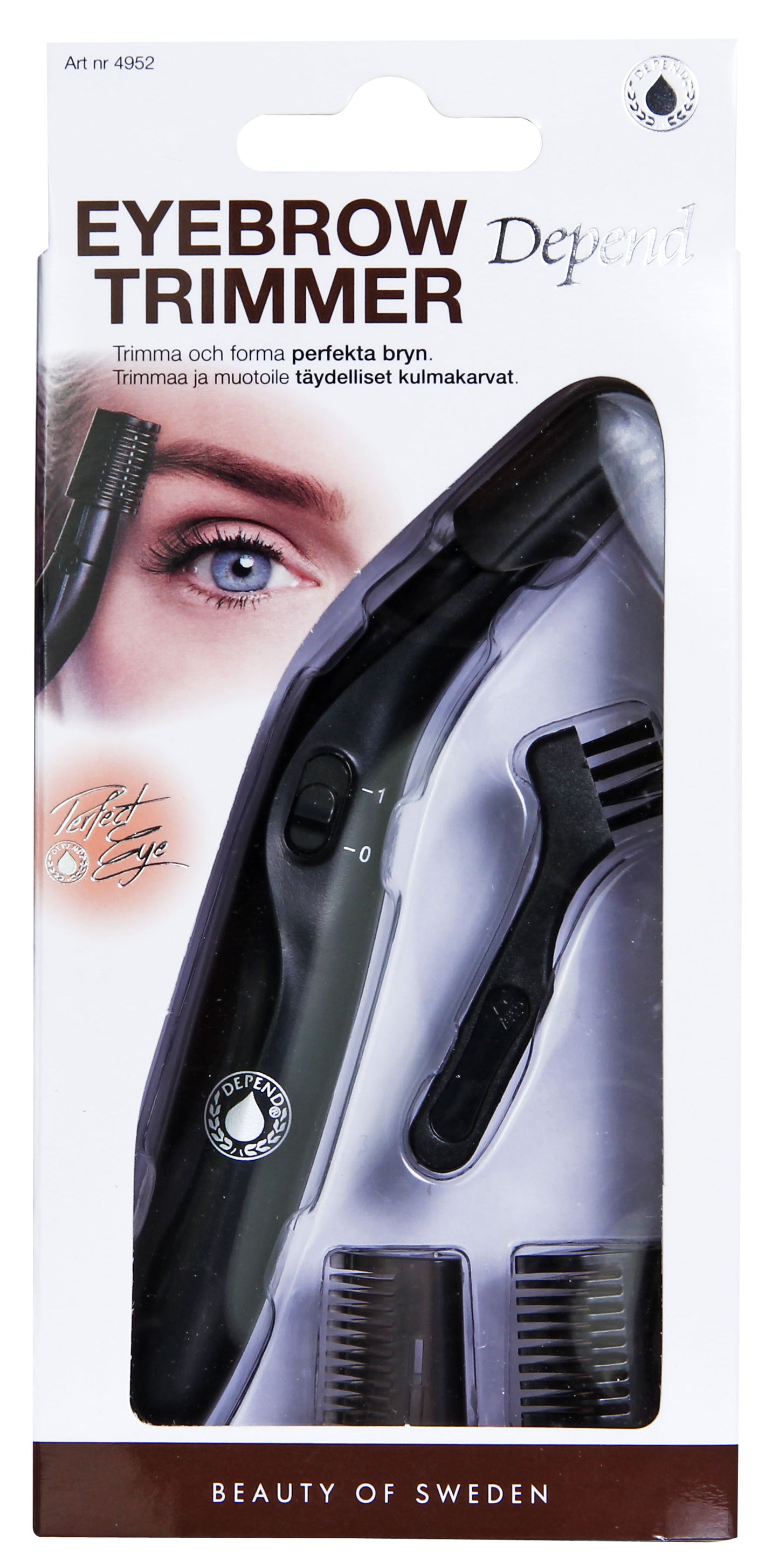 DEPEND EYEBROW TRIMMER – PRECISE BROW GROOMING MADE EASY