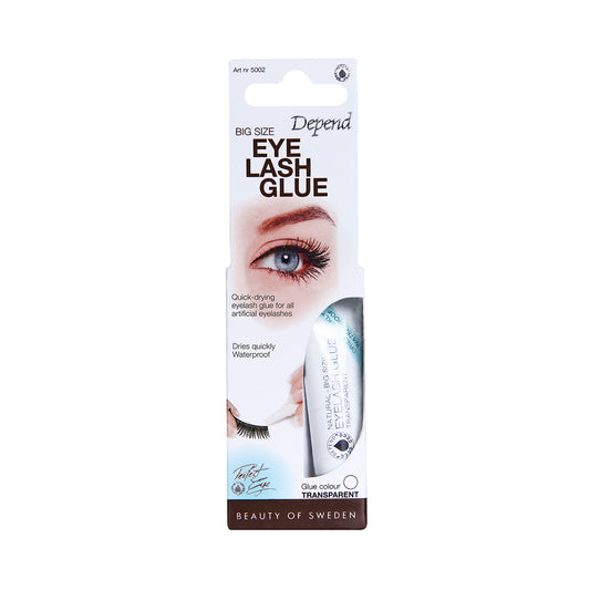 DEPEND TRANSPARENT EYELASH GLUE – BIG SIZE FOR FLAWLESS HOLD