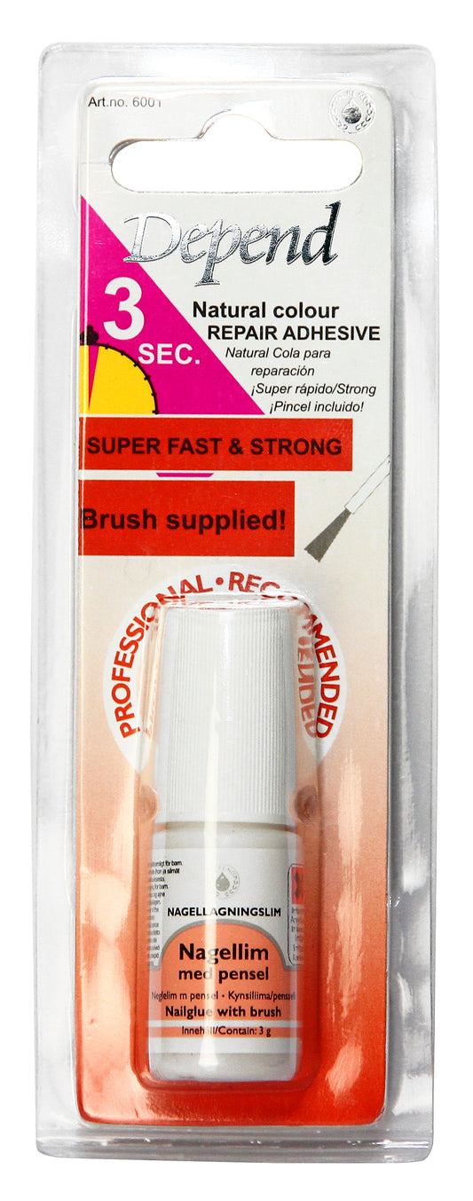Depend Nail Glue (Transparent) With Brush
