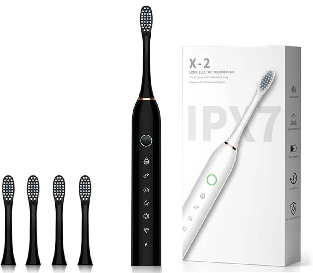 X-2 Sonic Electric Toothbrush (Black) – Advanced Deep Cleaning