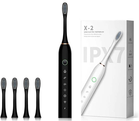 X-2 Sonic Electric Toothbrush (Black) – Advanced Deep Cleaning
