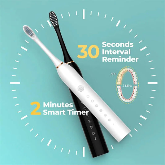 X-2 Sonic Electric Toothbrush (Black) – Advanced Deep Cleaning