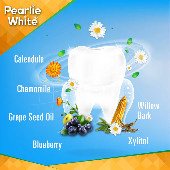 Pearlie White Enamel Safe Kids’ Fluoride Toothpaste (Blueberry) 45g